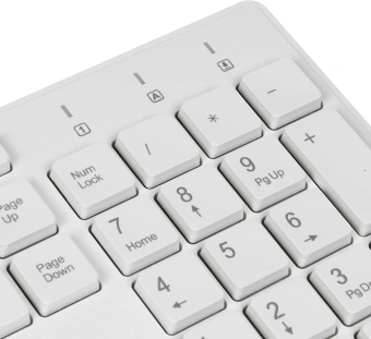 Клавиатура Оклик 500M белый USB slim Multimedia (1061586) кабель 1.5м - купить недорого с доставкой в интернет-магазине