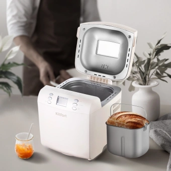 Хлебопечь Kitfort КТ-311 550Вт белый - купить недорого с доставкой в интернет-магазине