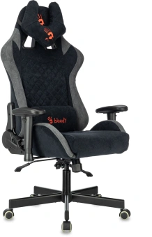 Кресло игровое эргономичное A4Tech Bloody GC-580 черный/серый искусственная замша с подголов. крестов. - купить недорого с доставкой в интернет-магазине