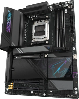 Материнская плата Gigabyte X870E AORUS PRO SocketAM5 AMD X870 4xDDR5 ATX AC`97 8ch(7.1) 2.5Gg RAID+HDMI - купить недорого с доставкой в интернет-магазине