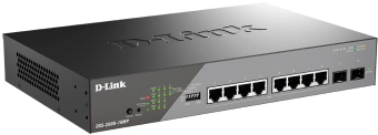 Коммутатор D-Link DSS-200G-10MP/A1A (L2) 8x1Гбит/с 2SFP 8PoE+ 130W настраиваемый - цена, купить или заказать с доставкой в интернет-магазине Коммутатор D-Link DSS-200G-10MP/A1A (L2) 8x1Гбит/с 2SFP 8PoE+ 130W настраиваемый - купить недорого с доставкой в интернет-магазине