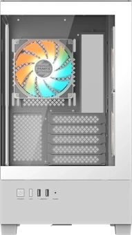 Корпус Gigabyte GB-C201PI белый без БП mATX 6x120mm 3x140mm 2xUSB3.0 audio bott PSU - купить недорого с доставкой в интернет-магазине