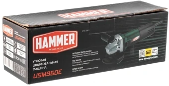Углошлифовальная машина Hammer USM950E 950Вт 12000об/мин рез.шпин.:M14 d=125мм (839358) - купить недорого с доставкой в интернет-магазине