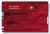 Швейцарская карта Victorinox SwissCard Classic (0.7100.T) красный полупрозрачный коробка подарочная - купить недорого с доставкой в интернет-магазине