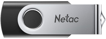 Флеш Диск Netac 16GB U505 NT03U505N-016G-30BK USB3.0 черный/серебристый - купить недорого с доставкой в интернет-магазине