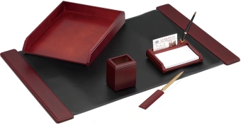 Настольный набор Good Sunrise M5C-10 (5 предметов) красное дерево дерево черный/коричневый - купить недорого с доставкой в интернет-магазине