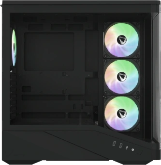 Корпус Formula Crystal U9 PA черный без БП ATX 9x120mm 3x140mm 2xUSB3.0 audio bott PSU - купить недорого с доставкой в интернет-магазине