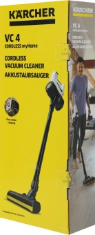 Пылесос ручной Karcher VC 4 Cordless myHome 21Вт белый/серый - купить недорого с доставкой в интернет-магазине