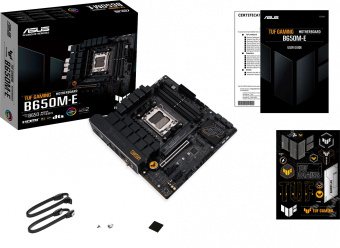 Материнская плата Asus TUF GAMING B650M-E SocketAM5 AMD B650 4xDDR5 mATX AC`97 8ch(7.1) 2.5Gg RAID+HDMI+DP - купить недорого с доставкой в интернет-магазине