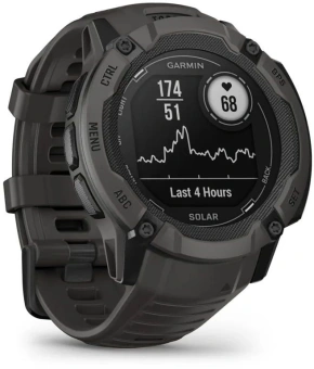 Смарт-часы Garmin Instinct 2X Solar 50мм 1" MIP корп.черный рем.черный (010-02805-00) - купить недорого с доставкой в интернет-магазине