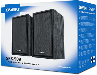 Колонки Sven SPS-509 2.0 черный 6Вт - купить недорого с доставкой в интернет-магазине