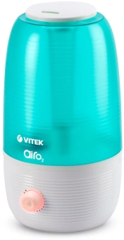 Увлажнитель воздуха Vitek VT-2341 23Вт (ультразвуковой) белый/бирюзовый - купить недорого с доставкой в интернет-магазине