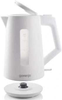 Чайник электрический Gorenje K17OPW 1.7л. 2200Вт белый корпус: пластик - купить недорого с доставкой в интернет-магазине