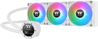 Система водяного охлаждения Thermaltake TH360 V2 Ultra Snow ARGB Soc-AM5/AM4/1200/1700/1851 белый 4-pin 25.8dB Al+Cu LCD Ret (CL-W405-PL12SW-A) - купить недорого с доставкой в интернет-магазине