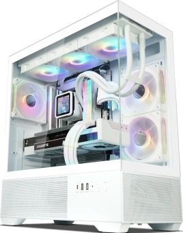 Корпус Zalman Chronix V2 белый без БП ATX 6x120mm 2x140mm 1xUSB2.0 1xUSB3.0 audio bott PSU - купить недорого с доставкой в интернет-магазине
