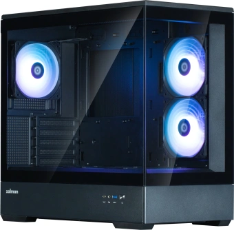 Корпус Zalman P30 V2 черный без БП mATX 1x80mm 3x120mm 1xUSB2.0 1xUSB3.0 audio bott PSU - купить недорого с доставкой в интернет-магазине