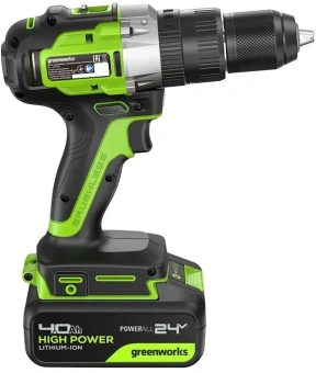 Дрель-шуруповерт Greenworks GD24DD60 аккум. патрон:быстрозажимной (3704107CUB) - купить недорого с доставкой в интернет-магазине