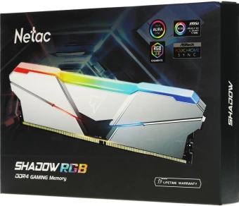 Память DDR4 2x8GB 3600MHz Netac NTSRD4P36DP-16S Shadow RGB RTL PC4-28800 CL16 DIMM 288-pin 1.35В с радиатором Ret - купить недорого с доставкой в интернет-магазине