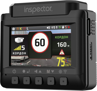 Видеорегистратор с радар-детектором Inspector BRAVO S GPS ГЛОНАСС черный - купить недорого с доставкой в интернет-магазине