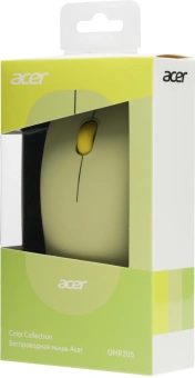 Мышь Acer OMR205 зеленый/желтый оптическая 1200dpi беспров. USB для ноутбука 3but (ZL.MCEEE.02J) - купить недорого с доставкой в интернет-магазине