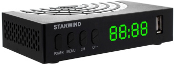 Ресивер DVB-T2 Starwind CT-220 черный - купить недорого с доставкой в интернет-магазине