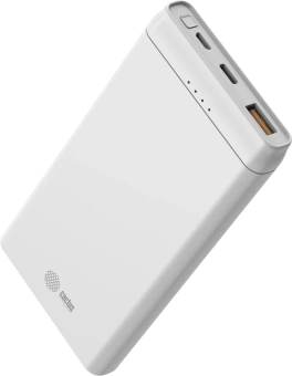 Мобильный аккумулятор Cactus CS-PBFSMT-10000 10000mAh 10.5W 2.1A 2xUSB-A белый - купить недорого с доставкой в интернет-магазине