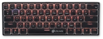 Клавиатура Оклик K763W механическая черный USB беспроводная BT/Radio Multimedia for gamer LED (1920548) кабель 1.5м - купить недорого с доставкой в интернет-магазине