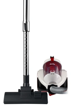 Пылесос Domfy DSC-VC505 2000Вт белый/красный - купить недорого с доставкой в интернет-магазине