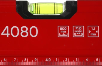 Уровень RGK U4080 пузырьковый 3глаз. магнит. красный - купить недорого с доставкой в интернет-магазине