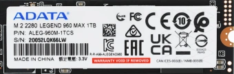 Накопитель SSD A-Data PCI-E 4.0 x4 1Tb ALEG-960M-1TCS Legend 960 Max M.2 2280 - купить недорого с доставкой в интернет-магазине
