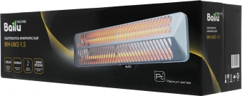 Обогреватель инфракрасный Ballu BIH-LW2-1.5 1500Вт серый - купить недорого с доставкой в интернет-магазине