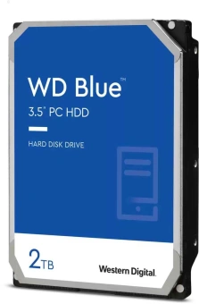 Жесткий диск WD SATA-III 2TB WD20EZBX Desktop Blue (7200rpm) 256Mb 3.5" - купить недорого с доставкой в интернет-магазине