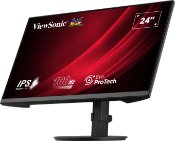 Монитор ViewSonic 23.8" VA2408-HDJ черный IPS LED 16:9 HDMI матовая HAS Piv 250cd 178гр/178гр 1920x1080 100Hz VGA DP FHD 5.2кг - купить недорого с доставкой в интернет-магазине