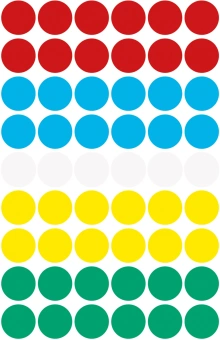 Этикетки Avery Zweckform 3088 54шт на листе диаметр 12мм/70г/м2/5л./ассорти самоклей. универсальная - купить недорого с доставкой в интернет-магазине