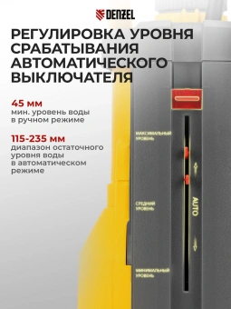 Насос дренажный Denzel DPХ950 950Вт 15500л/час центробежный (97227) - купить недорого с доставкой в интернет-магазине