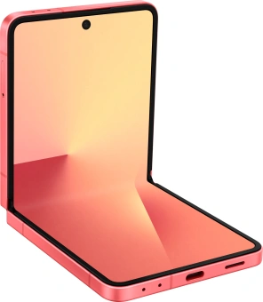 Смартфон Samsung SM-F766B Galaxy Z Flip7 256Gb 12Gb коралловый раскладной 3G 4G 1Sim 6.9" 1080x2520 Android 16 50Mpix 802.11 a/b/g/n/ac/ax/be NFC GPS GSM900/1800 GSM1900 Protect - купить недорого с доставкой в интернет-магазине