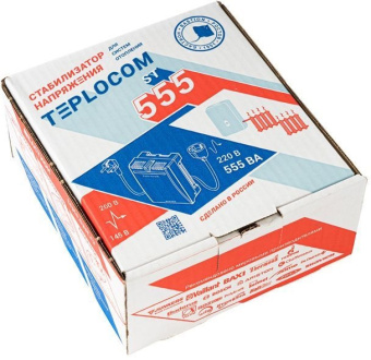 Стабилизатор напряжения Бастион Teplocom ST-555 300Вт 400ВА белый - купить недорого с доставкой в интернет-магазине