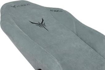 Кресло игровое Knight N1 Fabric серо-голубой Light-28 с подголов. крестов. металл - купить недорого с доставкой в интернет-магазине