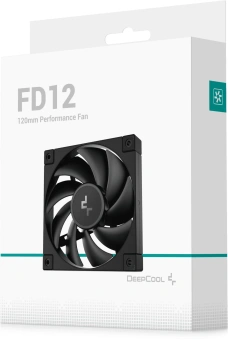 Вентилятор для корпуса Deepcool FD12 120х120x25 черный 4-pin 27.6дБ (R-FD12-BKNPN1-G) Ret - купить недорого с доставкой в интернет-магазине