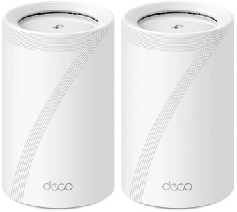 Бесшовный Mesh роутер TP-Link Deco BE65 (DECO BE65(2-PACK)) BE9300 100/1000/2500BASE-T белый (упак.:2шт) - купить недорого с доставкой в интернет-магазине