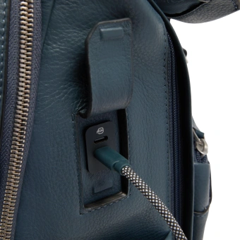 Рюкзак мужской Piquadro Tebe CA7158W144/BLU синий натур.кожа - купить недорого с доставкой в интернет-магазине