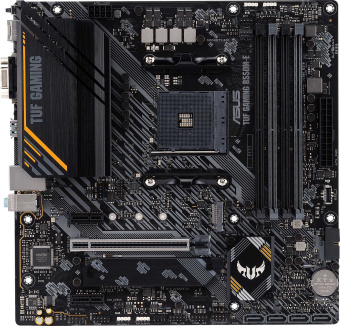 Материнская плата Asus TUF GAMING B550M-E Soc-AM4 AMD B550 4xDDR4 mATX AC`97 8ch(7.1) GbLAN RAID+VGA+HDMI+DP - купить недорого с доставкой в интернет-магазине