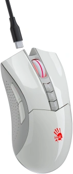 Мышь A4Tech Bloody R90 Plus белый оптическая 5000dpi беспров. USB 8but (R90 PLUS GREUISH WHITE) - купить недорого с доставкой в интернет-магазине