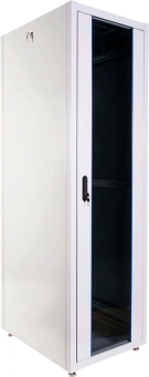 Шкаф коммутационный ЦМО (ШТК-Э-48.6.10-13АА) напольный 48U 600x1000мм пер.дв.стекл 2 бок.пан. металл 710кг серый 915мм 120град. IP20 - купить недорого с доставкой в интернет-магазине