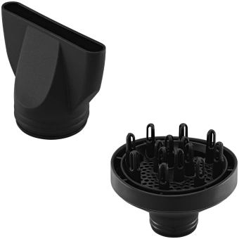Фен Kitfort KT-3256 2200Вт черный/серебристый - купить недорого с доставкой в интернет-магазине