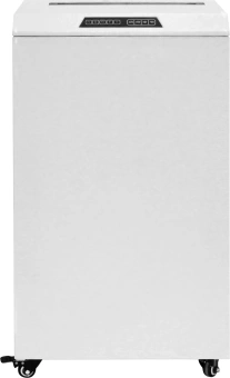 Шредер Heleos УО90-5 белый/черный (секр.P-5) перекрестный 21лист. 90лтр. скрепки скобы пл.карты CD - купить недорого с доставкой в интернет-магазине