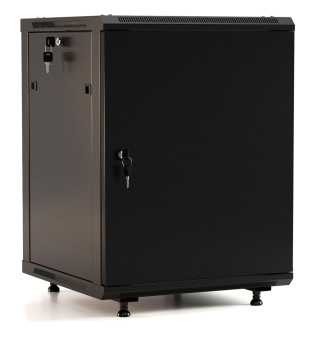 Шкаф коммутационный Hyperline (TWB-FC-2266-SR-RAL9004) настенный 22U 600x600мм пер.дв.стал.лист 60кг черный 1098мм IP20 сталь - купить недорого с доставкой в интернет-магазине
