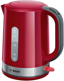 Чайник электрический Bosch TWK6A514 1.7л. 2200Вт красный корпус: пластик - купить недорого с доставкой в интернет-магазине