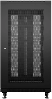 Шкаф серверный Cabeus (ND-05C-42U60/100-BK) напольный 42U 600x1000мм пер.дв.металл.перф. металл 800кг черный 900мм 108.3кг 220град. 2055мм 20 сталь - купить недорого с доставкой в интернет-магазине