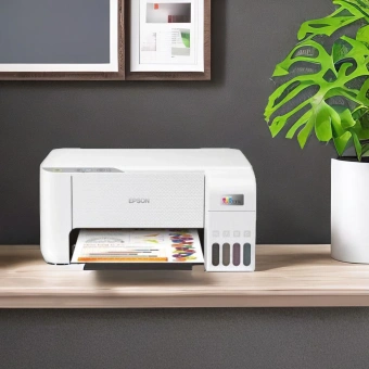 МФУ струйный Epson L3216 (C11C68518/CJ68518/CJ68502) A4 белый - купить недорого с доставкой в интернет-магазине